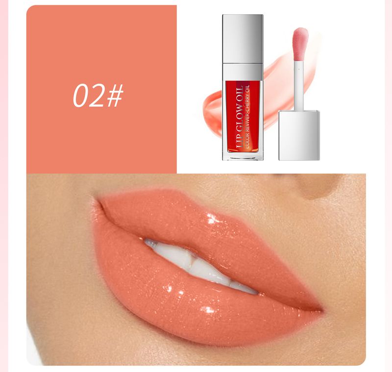 HelloKiss Hydraterende en verhelderende transparante kleur, Water Glazed Glass Glaze Lip Oil, lipolie_voghion.com