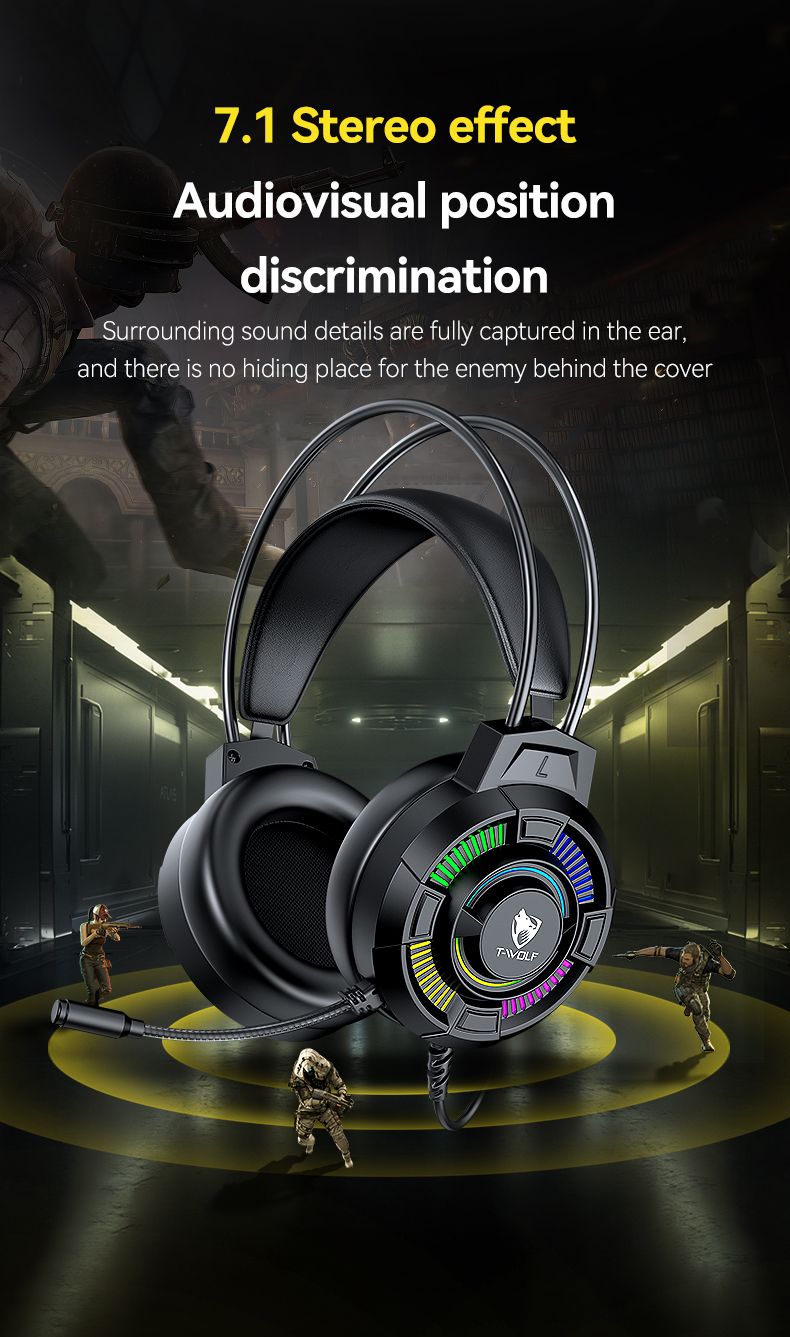 Gaming Headset Bass Stereo Over-head Earphone Pc Laptop Microphone Wired Headset Earphone And Headphone For Computer_voghion.com