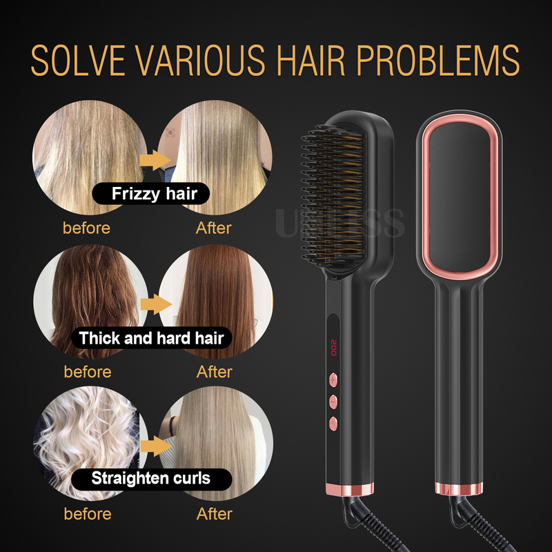Kämme für glattes Haar für Männer und Frauen, Kämme für Männerhaare, Bartkämme, Körperpflege, Kämme für Bartstyling für Männer_voghion.com