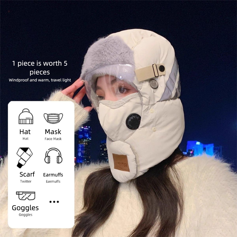 Winterfahrrad-Ausrüstung für Frauen, Windschutz und Kälteschutz, Schneeschutz für E-Bikes zum Überziehen, Gesichtsmaske für Männer, Baumwolle_voghion.com