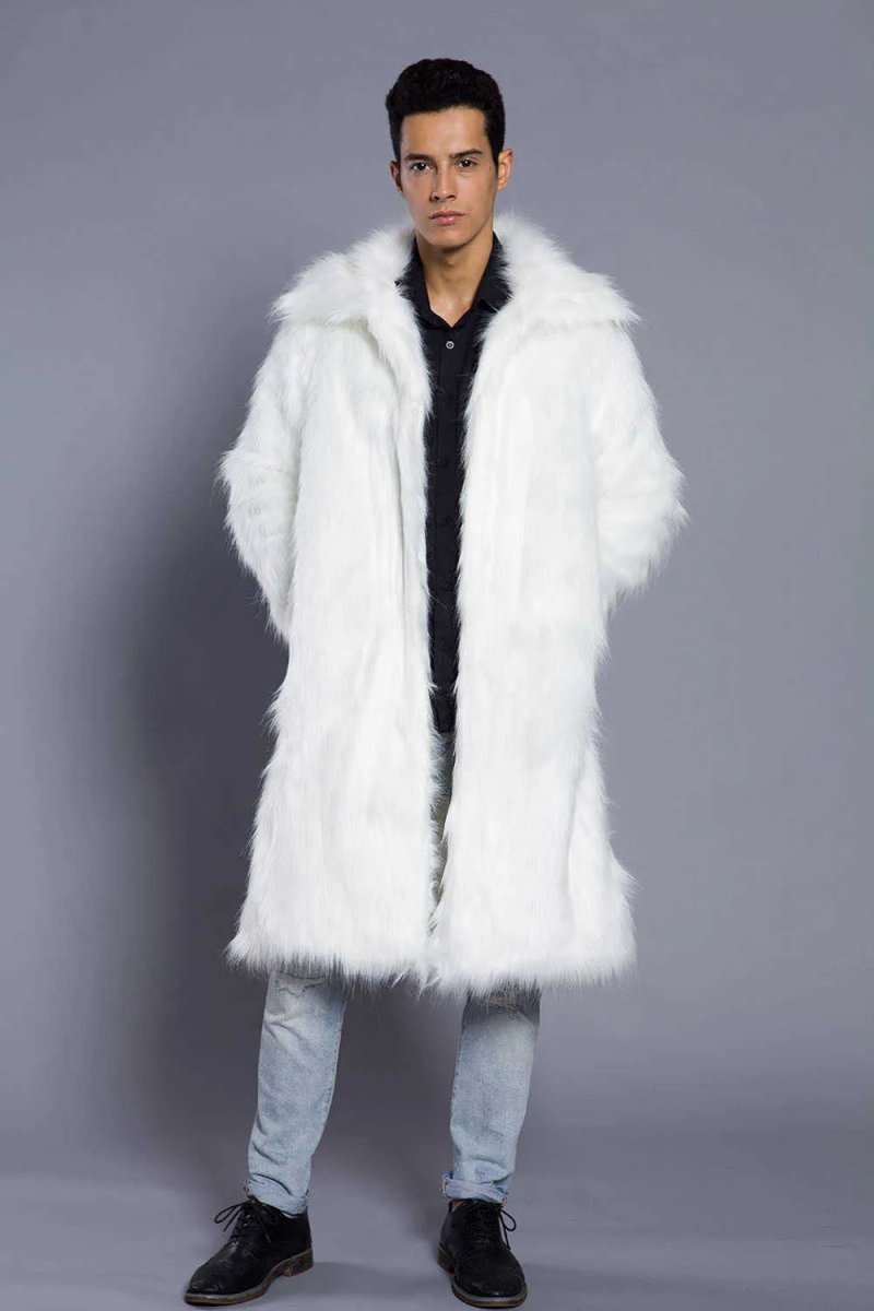 2018 herbst Winter Neue männer Quadrat Kragen Faux Nerz Pelz Langen Mantel High-grade Mann Komfortable Dicke Warme windjacke_voghion.com