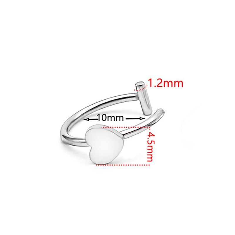 2 pezzi/6 pezzi in acciaio inossidabile finto C clip anello labbro labret piercing orecchino finto piercing naso donna gioielli per il corpo non forati_voghion.com