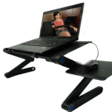 Support de refroidissement pour ordinateur portable, tablette, lit, bureau d'ordinateur pliable en alliage d'aluminium, petite table_voghion.com