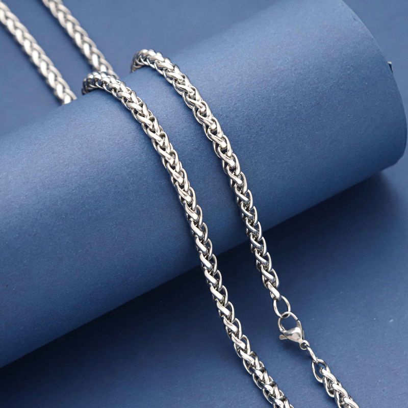 Titanium Necklace Men, Non-Fading Hip-Hop Cuban Chain, Stainless Steel Sweater For Women, Cool Collarbone Chain_voghion.com