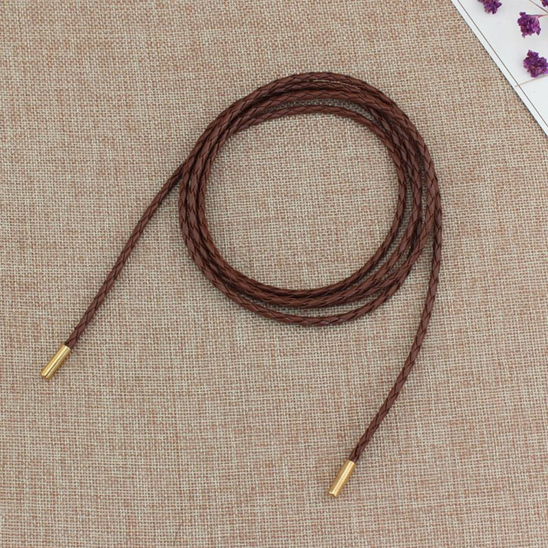 HEIßE Neue Weibliche Kette Dünnen Gürtel Einfache Dekoration Krawatte Mit Kleid Lange Taille Seil Verknotet Vintage Kleider String Bund_voghion.com