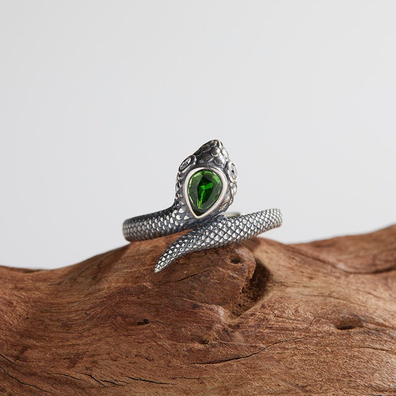 Anello di gioielleria naturale puro con pietra preziosa colorata tailandese, per uomini e donne, in argento semplice_voghion.com