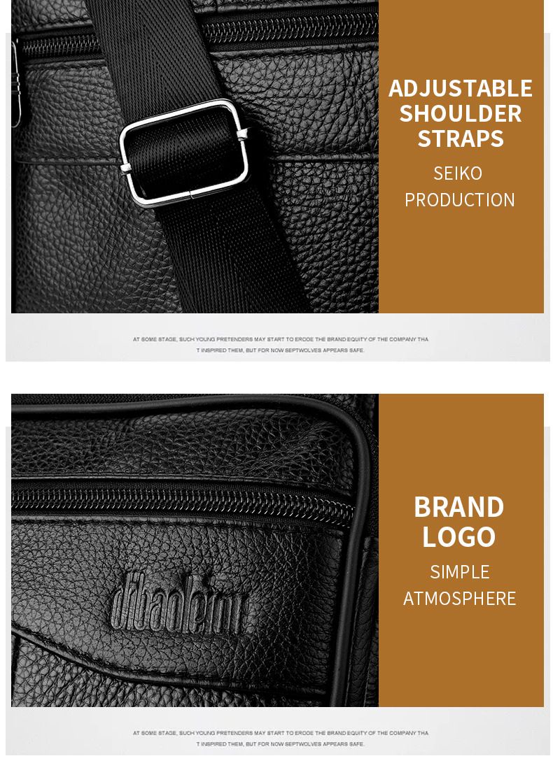 2024 Men's temperament business bag, large capacity cowhide bag, genuine leather shoulder bag, men's vertical men's bag, high-end crossbody bag_voghion.com