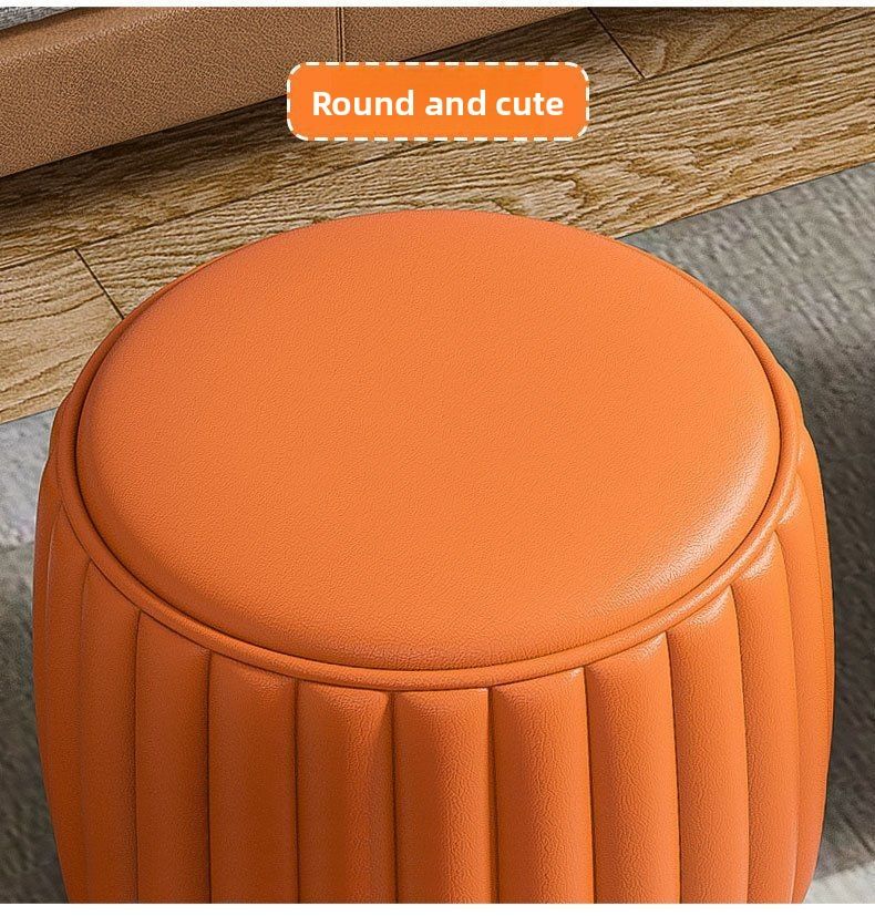 Home Low Internet Celebrity Pumpkin Small Living Room Sofa Coffee Table Round Simple Ottoman Shoe Changing Stool_voghion.com