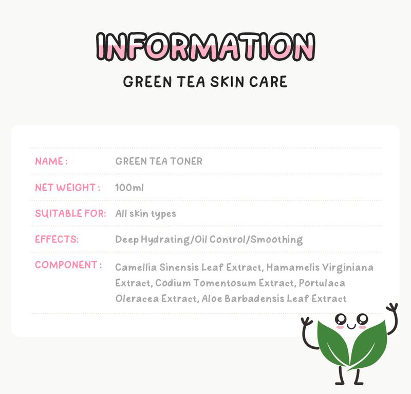 Lotion Green Tea Toner 100ml Indonesian Version Hydrating Moisturizing Skin Care Products_voghion.com