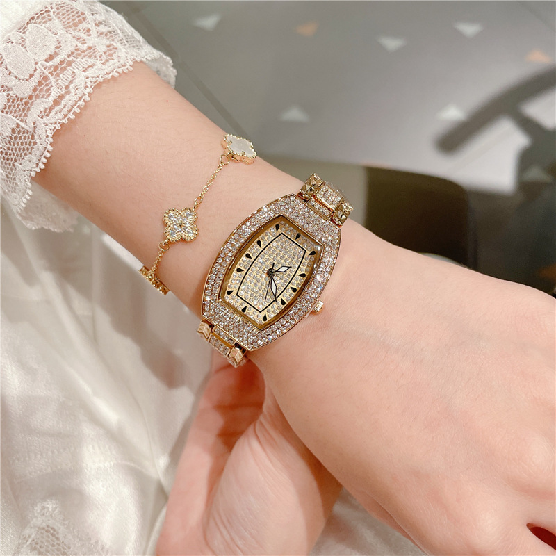 【Buongiorno Fanfan】 Orologio da donna con bracciale in strass argento, orologio stellato_voghion.com