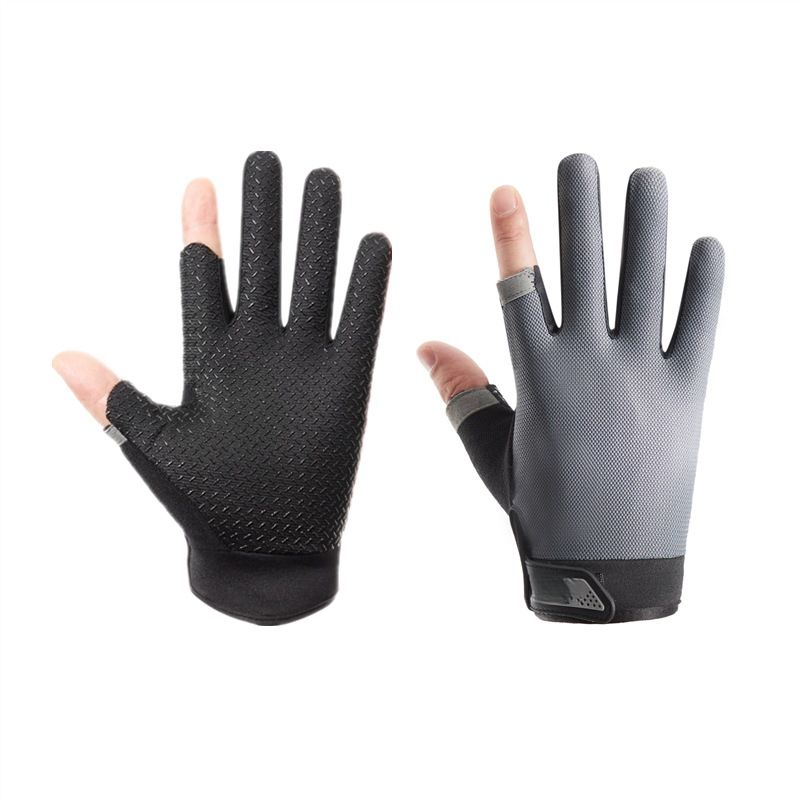 Cycling Half Finger M Spring Summer Non-Slip Fishing Outdoor Mesh Thin Breathable Fingerless Fitness Sports Gloves_voghion.com