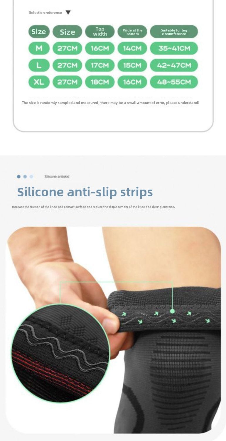 Sports Autumn Winter Running Basketball Cycling Fitness Non-Slip Breathable Thin Colorful Nylon Knee Pads For Men And_voghion.com