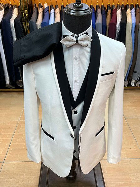Conjunto masculino Four Seasons com calça e smoking, formal, casual, para padrinhos e noivos, para casamento_voghion.com