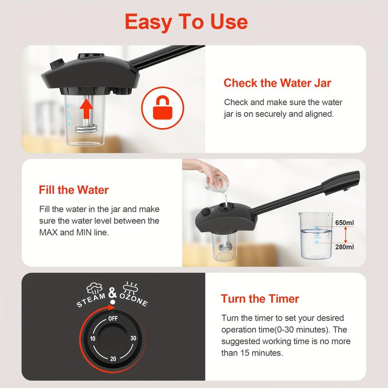 Professional 2 In 1 With 5X Magnifying Lamp Spa, Beauty Salon Home Use, 2-in-1 Esthetician On Wheels Hot Mist, Ionic_voghion.com