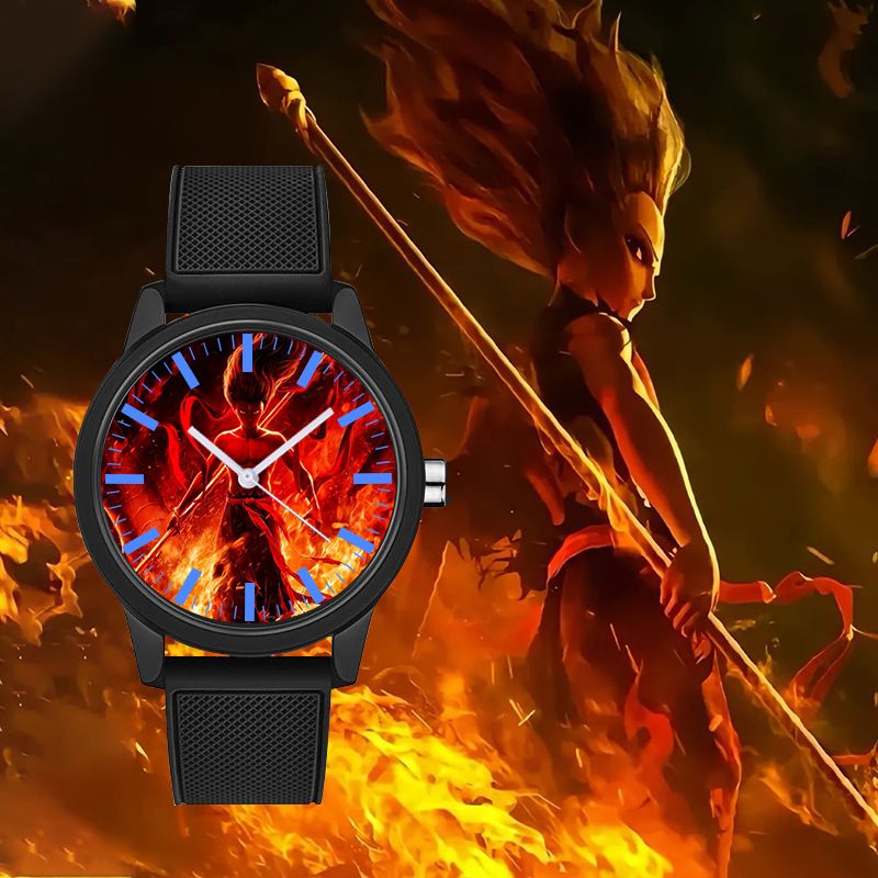 Men's Watches Magic Child Peripheral Nezha Student Quartz Watch Magic Pill Same Style Silent Lifestyle Leisure Children's Precision Watch_voghion.com