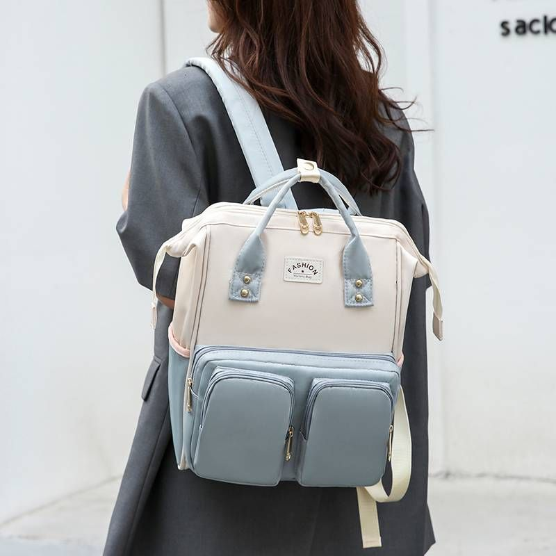 Wasserdichter verschleißfester Rucksack aus Oxford-Stoff für Damen, Mamatasche, Mutter- und Babytasche, große Kapazität,_voghion.com