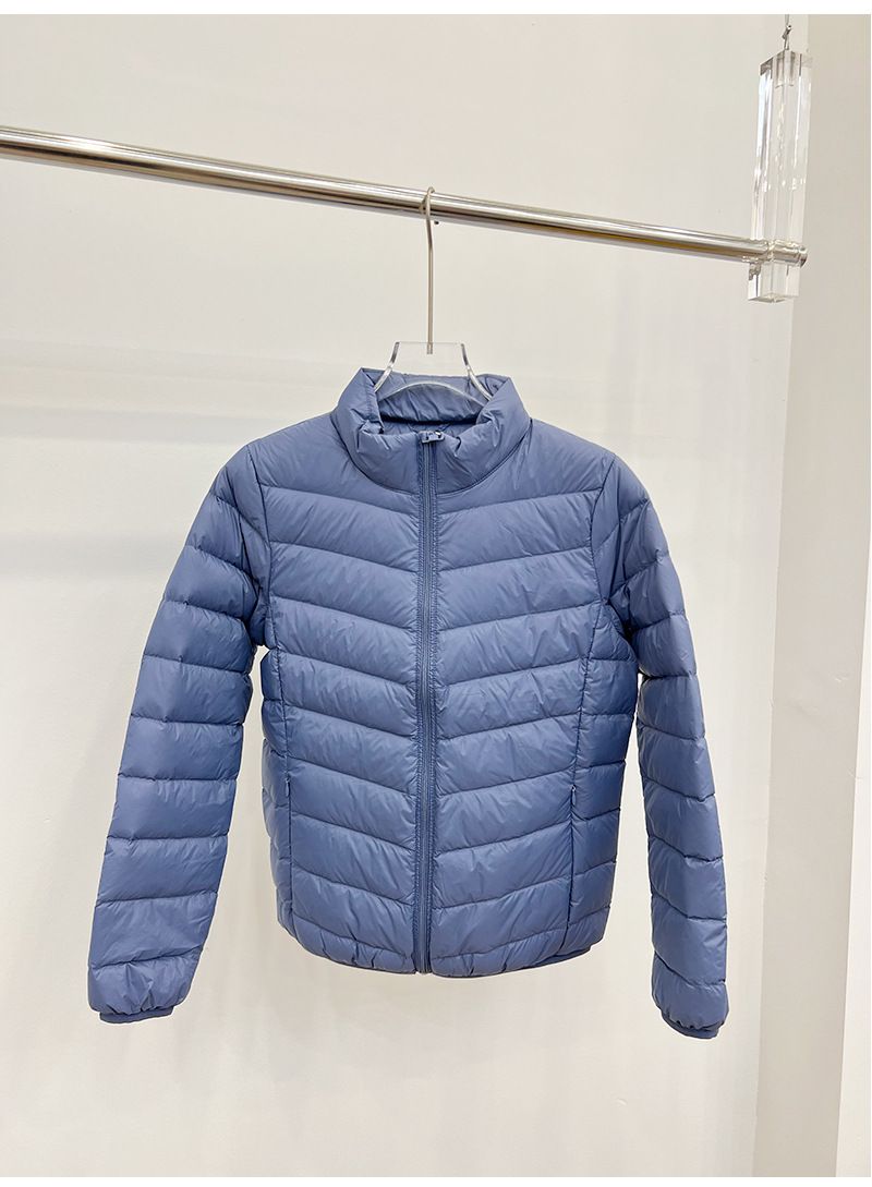 "Women's Lightweight Down Jacket – Slim Fit Stand Collar (86%-90% Duck Down) – Elegant & Versatile (S-3XL)"_voghion.com