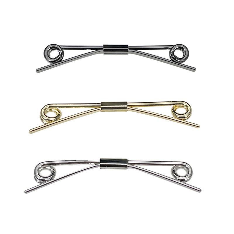 Herrenschmuck Klassische Metallspule Hemd Krawatte Kragen BarPin Bar Host Hochzeit Business Hemd Fliege_voghion.com