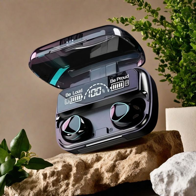 Original M10 Headphones Bluetooth Wireless Earpods Sports Stereo Noise Canceling Headphone Microphone Speaker_voghion.com