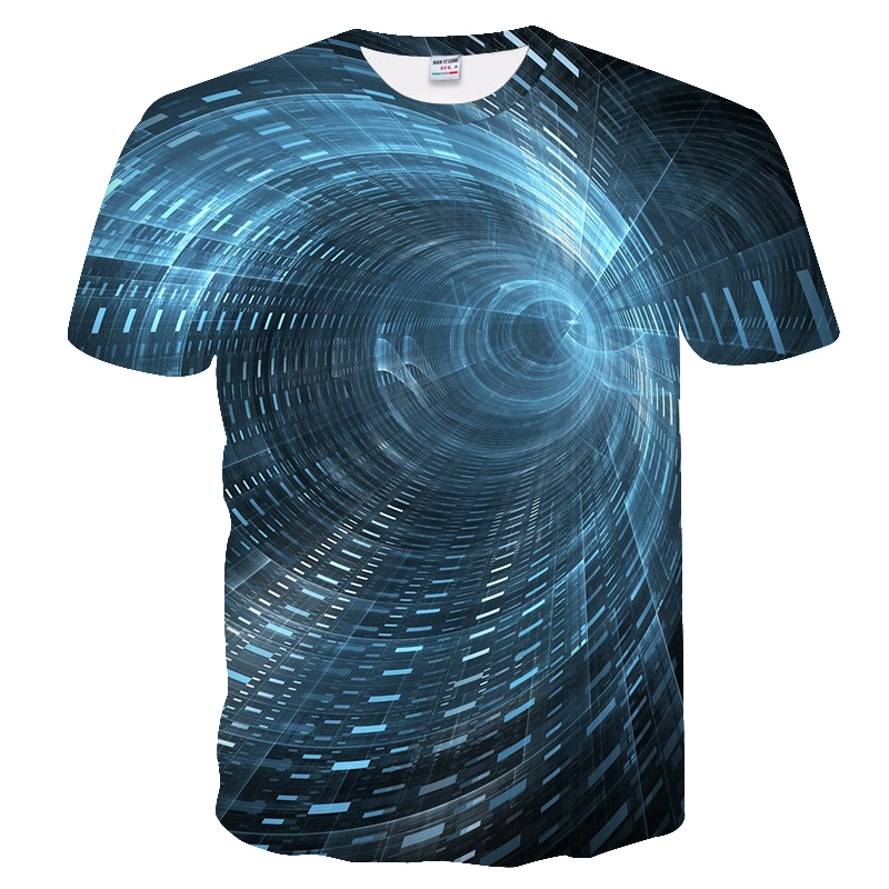 2023 summer T-shirt new 3d digital printed street trend men's thin 3d t short-sleeved shirt_voghion.com
