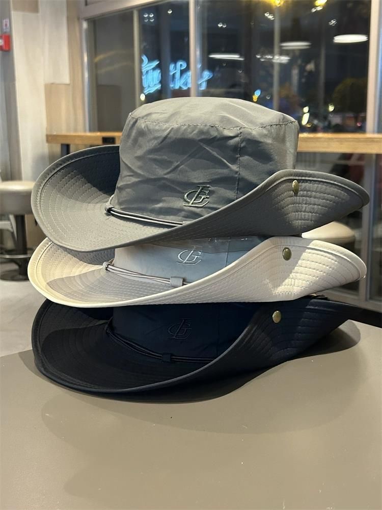 Outdoor-Kordelzug Fischer Männer Frauen im Sommer mit großer Krempe Schutz schnell trocknend Sonnenschutz für Camping,_voghion.com