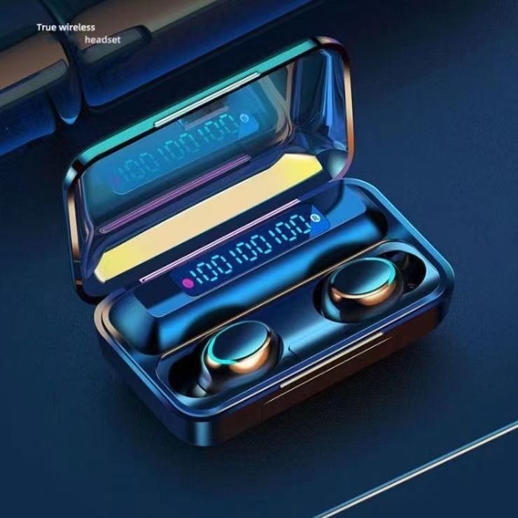 Vendita calda FDX-F9-5 Auricolare Bluetooth con display digitale, controllo touch, TWS wireless, batteria di grandi dimensioni, lunga durata della batteria, ricarica inversa_voghion.com