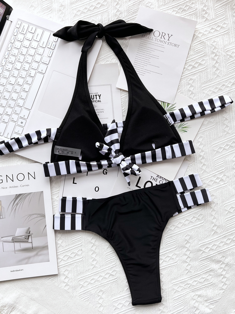 Costume da bagno da donna con spacco bikini C286W_voghion.com