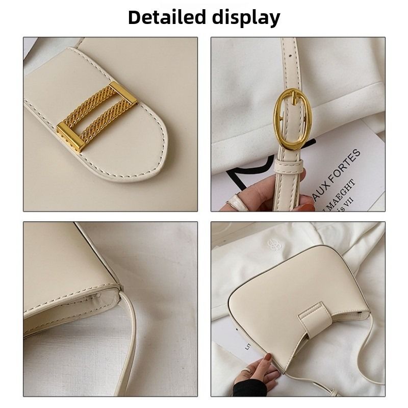 Elegante borsa a tracolla Hobo da donna, classica, piccola, in stile profumato, versatile borsa a mano autunno inverno_voghion.com