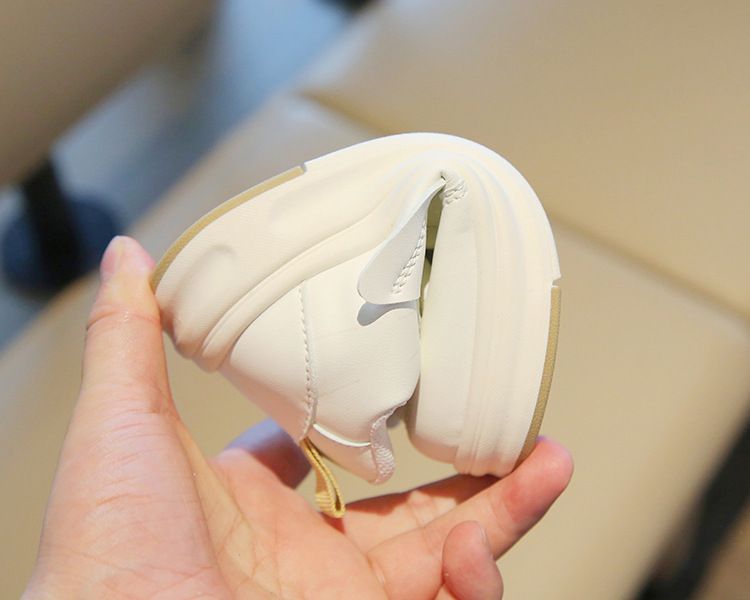 Nya små vita flickskor High Top Pojkar Casual Board Shoes Mjuka sulor Babyskor_voghion.com