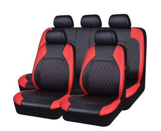 Car seat cover single line quilted bracket leather pu leather_voghion.com