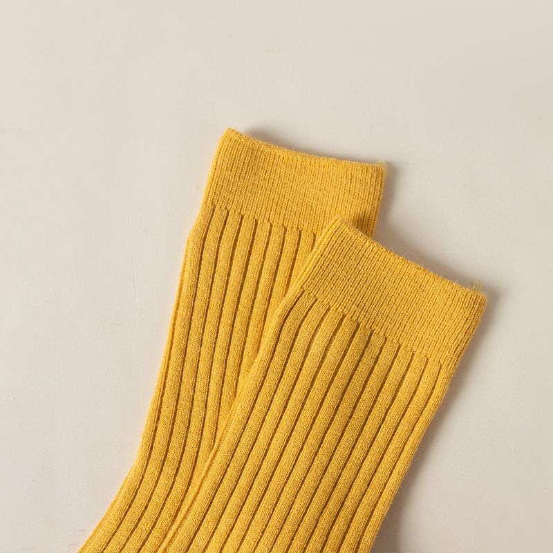 Nuovi calzini in cashmere autunnali e invernali per le donne, calzini in pile in stile giapponese, calzini da donna a tubo centrale tinta unita, calzini in cashmere fatti a mano con doppia cucitura_voghion.com