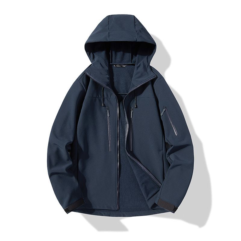 Outdoor Softshell für Herren, wasserdicht, winddicht, warm, Sport-Wanderjacke mit Fleecefutter, Softshelljacke_voghion.com