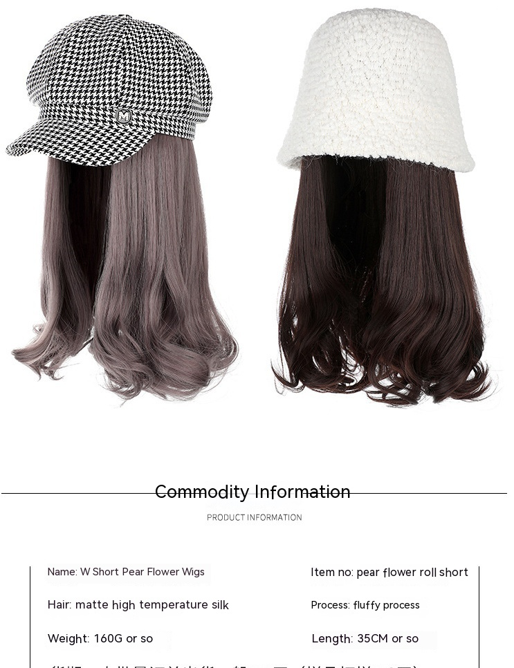 Nuovi capelli ricci lunghi staccabili di vendita calda per le donne nel 2024, nuove parrucche alla moda per cappelli in Europa e America_voghion.com