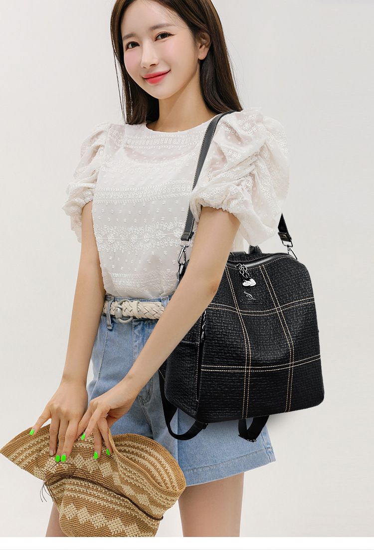 Borse da donna Kangaroo 2023 nuovo zaino dalla texture morbida borsa versatile monospalla da donna casual di grande capacità transfrontaliera_voghion.com