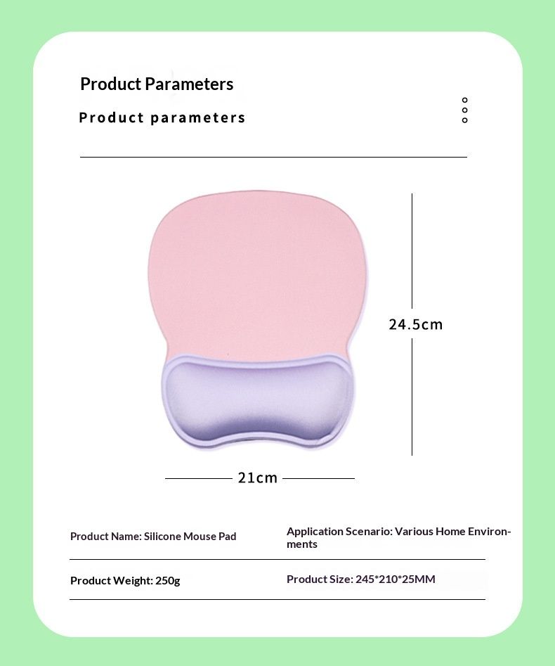 NeoGear Handgelenkauflage für Frauen, verdicktes, rutschfestes Silikon, Mauspad für Herren im Büro und beim Gaming_voghion.com