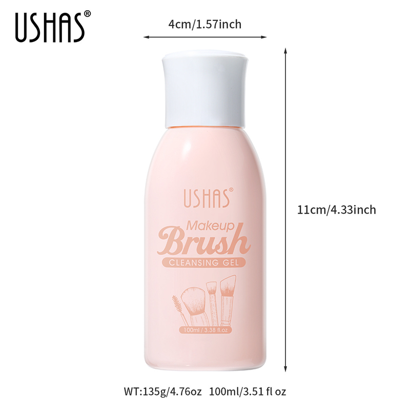 USHAS Nowy płyn do czyszczenia pędzli do makijażu w pudrze_voghion.com