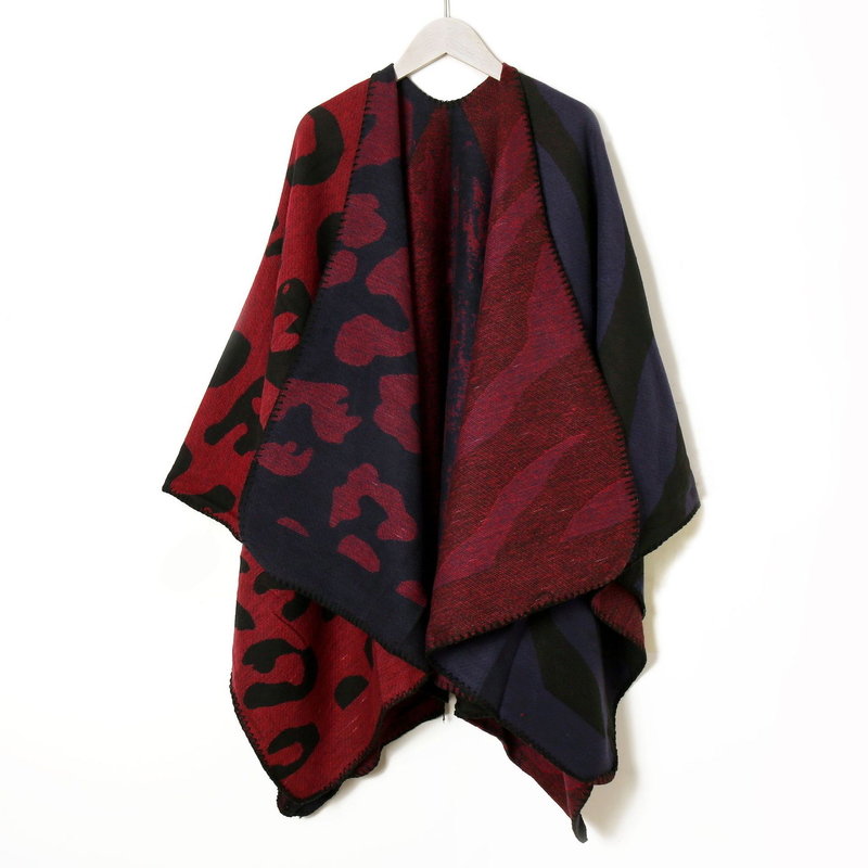 Xizang Qinghai Lake Tourism Photographs Wrapped with a shawl scarf outside the Women's autumn and winter thickened warm_voghion.com
