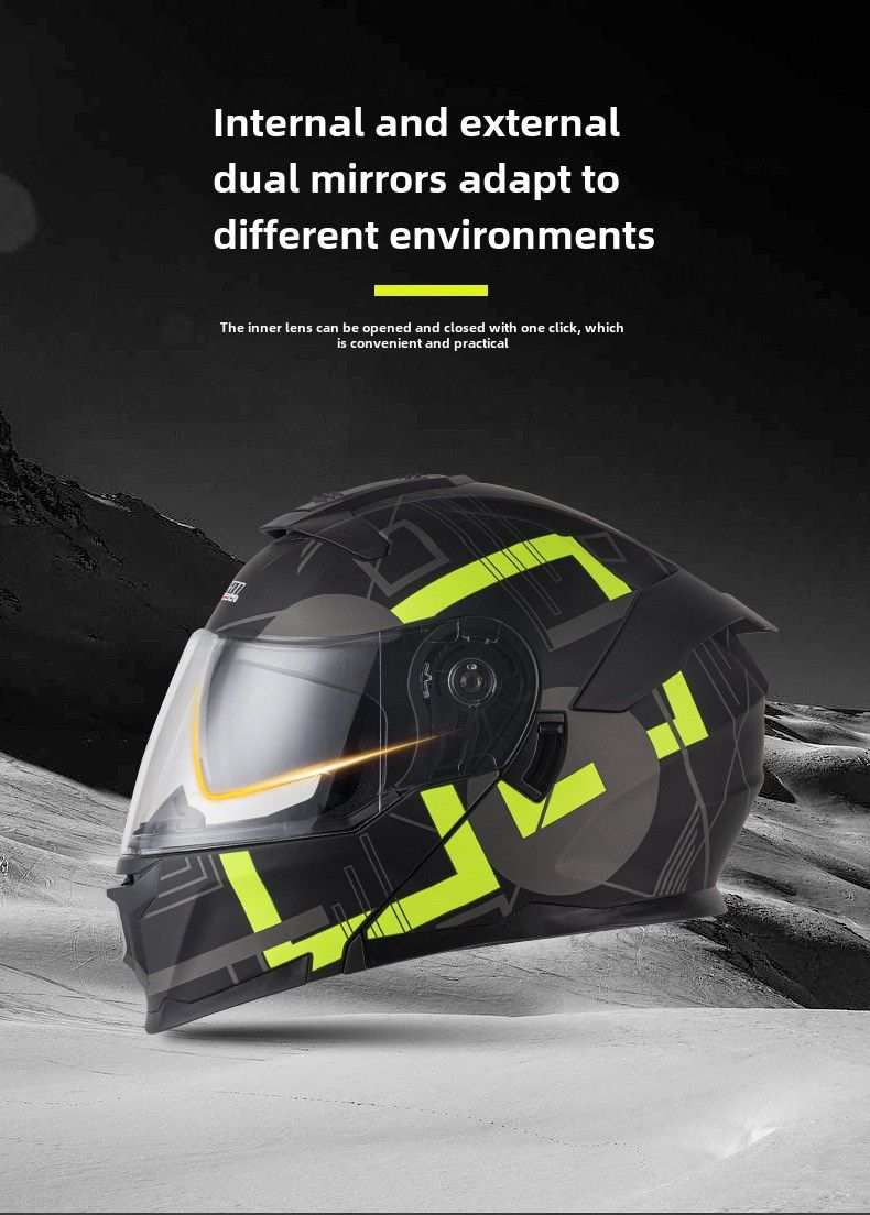 Jiekai 3C zertifizéierten Motorradhelm mat Ausstellungshelm fir Männer a Fraen, Vollhelm mat Bluetooth, Perséinlechkeet, Four Seasons, Motorrad mat groussem Schwanz, national_voghion.com