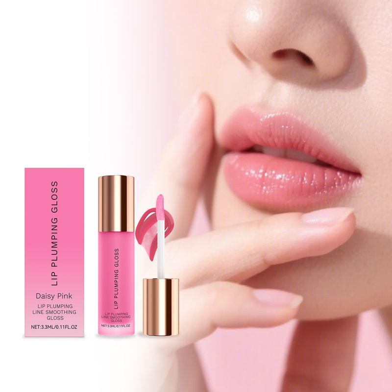 Feuchtigkeitsspendender Gloss, sanfte Inhaltsstoffe, tägliche Feuchtigkeitspflege für trockene, feuchtigkeitsspendende, glasige Schmolllippen, Lippenbalsam_voghion.com