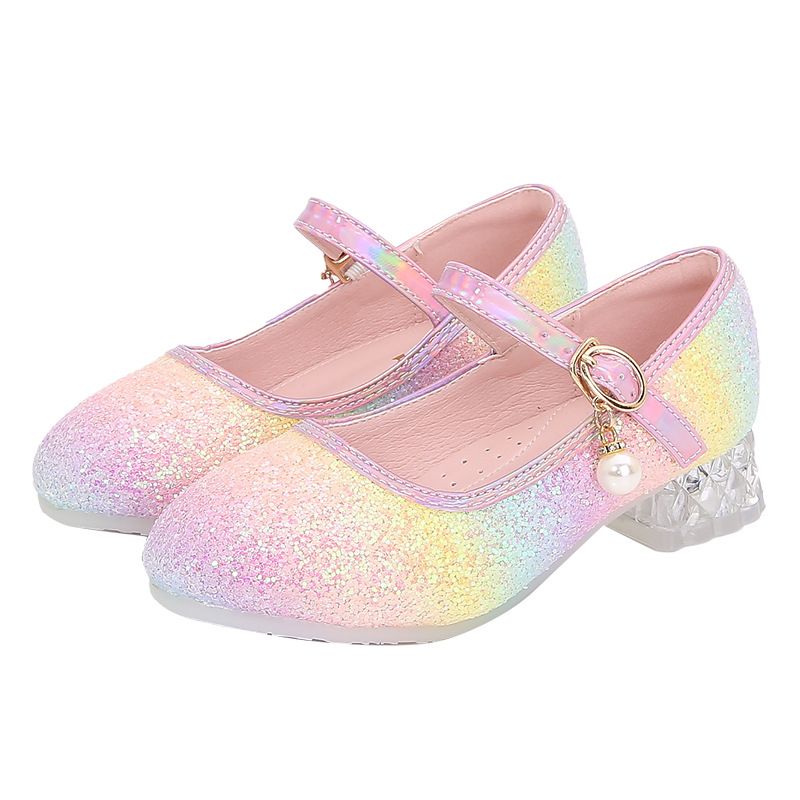 2026 weiche Schuhe Mädchen Prinzessin Sohle Leistung Frühling Herbst Bowknot Mode Süße Nette Nicht-slip Regenbogen kinder Hallo_voghion.com