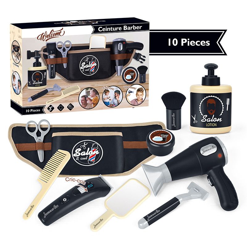 Cross Border Pretend Play Simulatie Haar Knippen Kit Set Speelgoed Kinderen Rollenspel Haar Knippen Mode Kapper_voghion.com