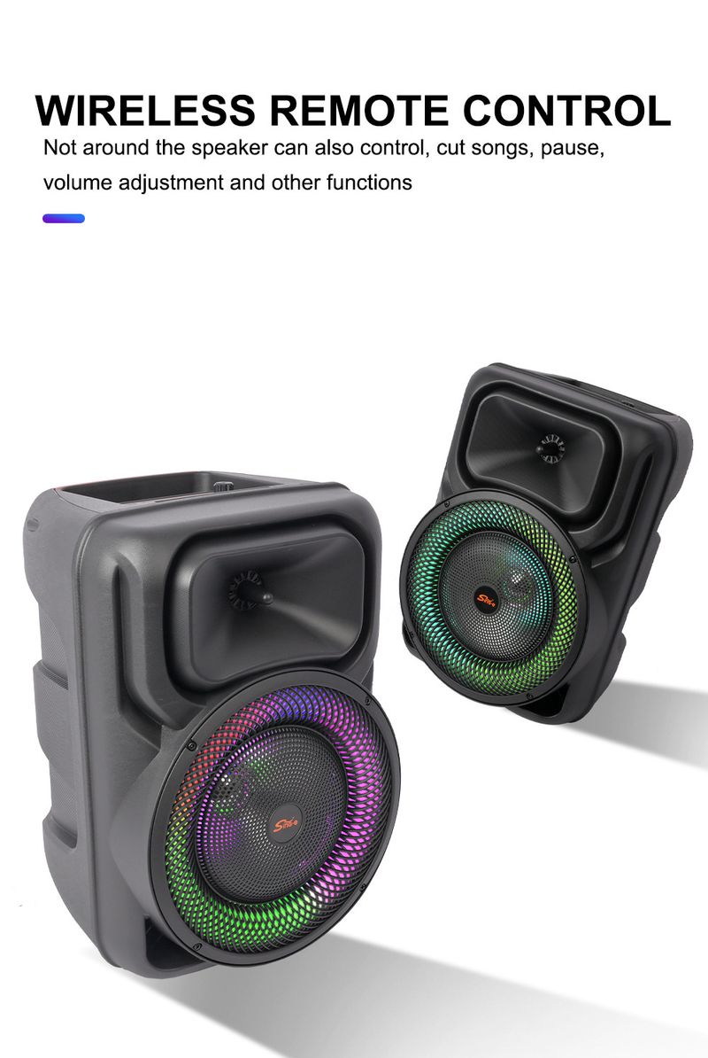 ZQS8147 Square Dance Audio Outdoor Tie Rod Głośnik Bluetooth Bass Singing K Song Stall z mikrofonem_voghion.com