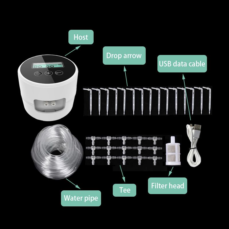 Garden Intelligent Drip Irrigation System Indoor Automatic Watering Timer Device Irrigation Controller Kits For Home,Potted Use_voghion.com