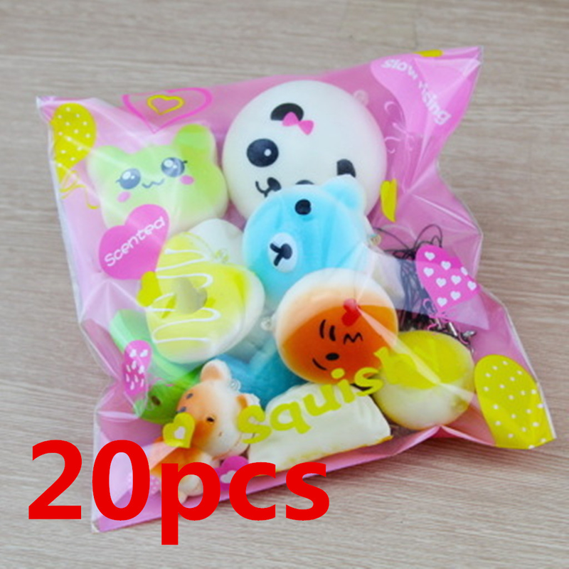 Copii interactive PU Cartoon Food Squishy lent în creștere jucării accesorii moale amuzant masă jucărie cel mai bun cadou pentru interior/exterior_voghion.com