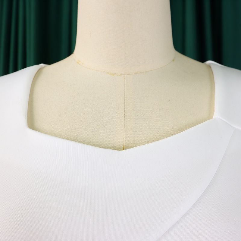 Women's Clothing fashion temperament elegant ruffled solid color hip wrapped _voghion.com