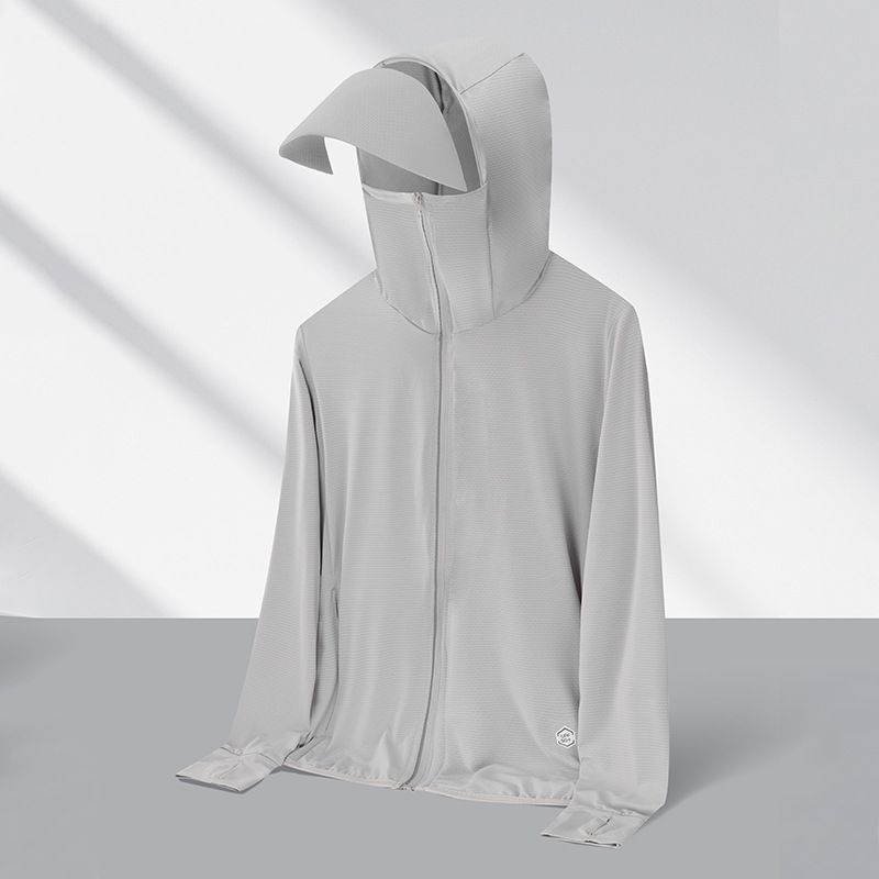 Jaqueta casual com capuz masculina para o verão de 2026, com proteção solar._voghion.com