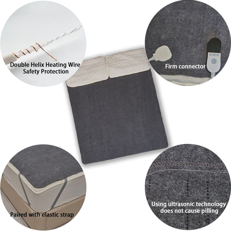 220V EU Electric Heating Blanket, Warm Mattress Pad For Home Use, Safety Certified_voghion.com