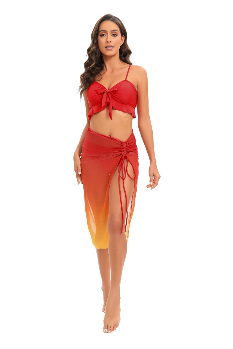 Bikini sexy da donna a triangolo diviso tinta unita_voghion.com