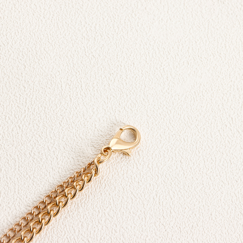 Collier pull Long avec pompon, pendentif Double cercle, longue chaîne, bijoux pour femmes_voghion.com