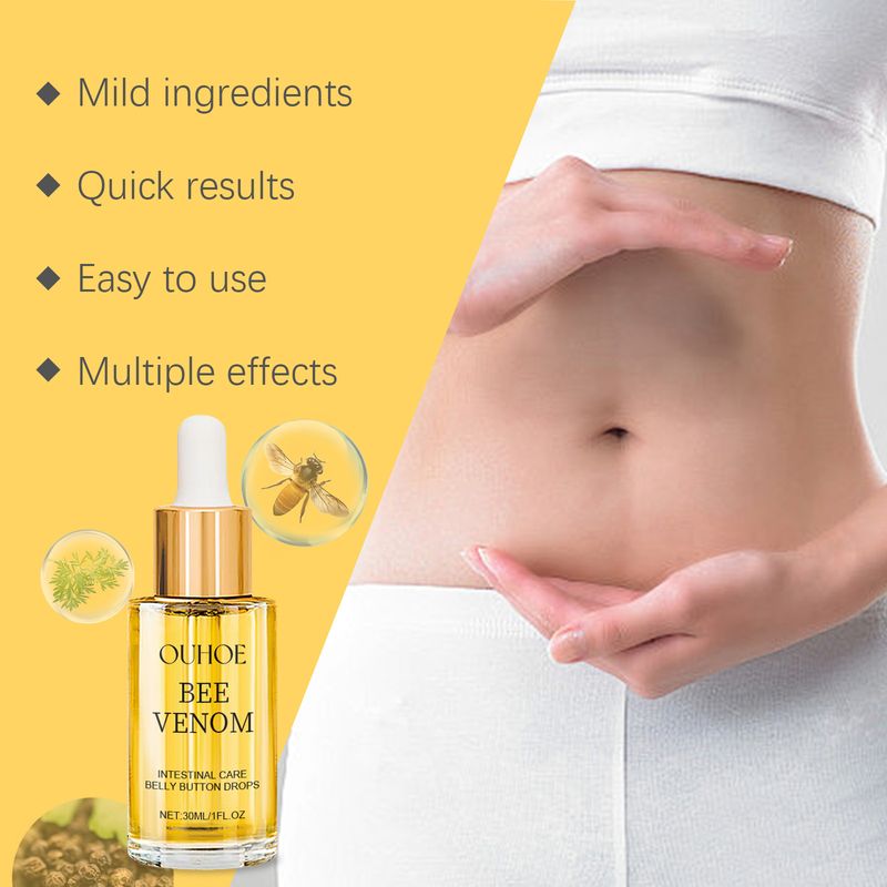 Ouhoe Beespoison Belly Button Care Essence Beespoison Body Care Essence Slimming Belly Button Smear Essence_voghion.com